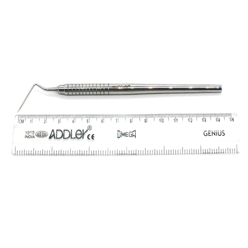 ADDLER DENTAL ENDO PROBE SINGLE ENDED PREMIUM NO SLIP NO RUST SOLID HANDLE.