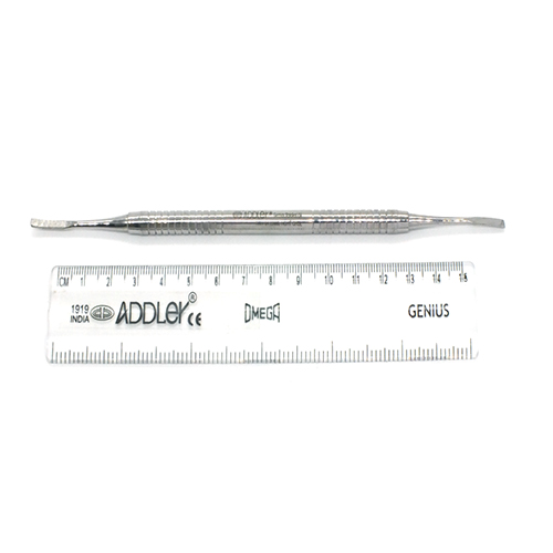 ADDLER DENTAL CHISEL CURVED  DOUBLE ENDED PREMIUM NO SLIP NO RUST SOLID HANDLE.