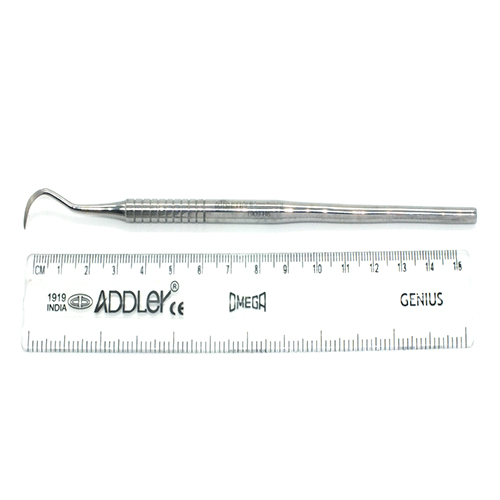 ADDLER DENTAL HAND SCALER SINGLE ENDED PREMIUM NO SLIP NO RUST SOLID HANDLE.