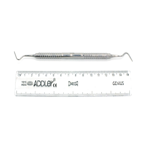 ADDLER DENTAL NABERS PROBE DOUBLE ENDED PREMIUM NO SLIP NO RUST SOLID HANDLE.