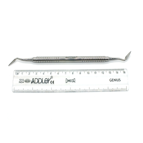 ADDLER DENTAL GOLDMAN FOX DOUBLE ENDED PREMIUM NO SLIP NO RUST SOLID HANDLE.