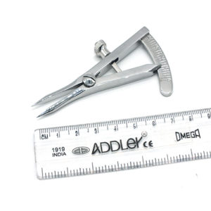 ADDLER Dental Ophthalmic Castroviejo Caliper Gavage 20 MM No Rust Qty- 1.