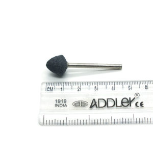 ADDLER DENTAL DENTURE CERAMIC GRINDING BUR POLISHING BLACK STONE SMALL 10MM DIA FOR HP 2.35MM SHANK , 2 UNIT