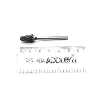 ADDLER DENTAL DENTURE CERAMIC BUR GRINDING POLISHING CARBIDE CUTTER 6MM DIA FOR HAND PIECE 2.35MM SHANK.