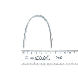 ADDLER ORTHO DENTAL Wire (NITI) Premium Super Elastic Ovoid Preformed Round 0.014 Lower Wires Pack of 10 Wires.