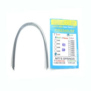 ADDLER ORTHO DENTAL Wire (Stainless Steel) Premium Super Elastic Ovoid Preformed Round 0.020 Lower Wires Pack of 10.