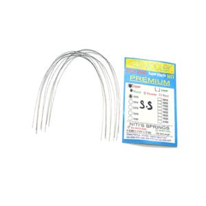 ADDLER ORTHO DENTAL Wire (Stainless Steel) Premium Super Elastic Ovoid Preformed Round 0.012 Upper Wires Pack of 10.