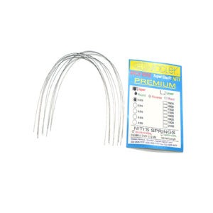 ADDLER ORTHO DENTAL Wire (NITI) Premium Super Elastic Ovoid Preformed Round 0.012 Upper & Lower Wires Pack of 20.