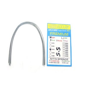 ADDLER ORTHO DENTAL Wire (Stainless Steel) Premium Super Elastic Ovoid Preformed Round 0.016 Upper Wires Pack of 10.