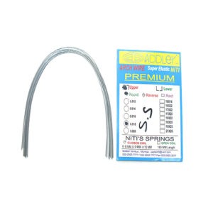 ADDLER ORTHO DENTAL Wire (Stainless Steel) Premium Super Elastic Ovoid Preformed Round 0.018 Upper Wires Pack of 10.