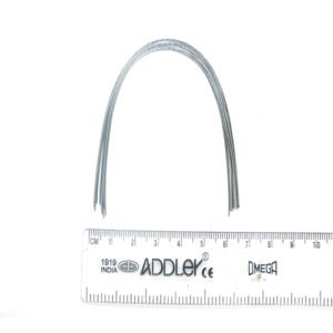 ADDLER ORTHO DENTAL Wire (Stainless Steel) Premium Super Elastic Ovoid Preformed Round 0.020 Upper Wires Pack of 10.