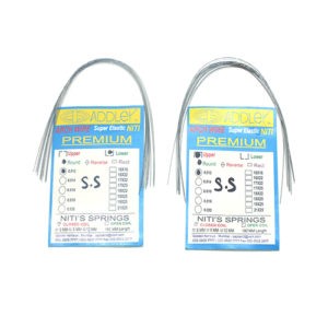 ADDLER ORTHO DENTAL Wire (Stainless Steel) Premium Super Elastic Ovoid Preformed Round 0.012 Upper & Lower Wires Pack of 20