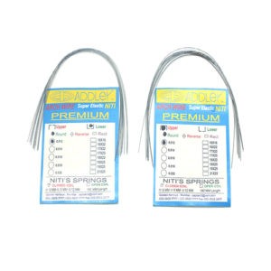 ADDLER ORTHO DENTAL Wire (NITI) Premium Super Elastic Ovoid Preformed Round 0.012 Upper & Lower Wires Pack of 20.