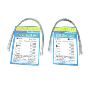 ADDLER ORTHO DENTAL Wire (NITI) Premium Super Elastic Ovoid Preformed Round 0.014 Upper & Lower Wires Pack of 20.