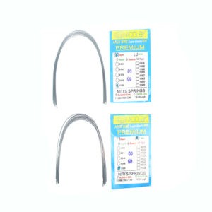 ADDLER ORTHO DENTAL Wire (Stainless Steel) Premium Super Elastic Ovoid Preformed Round 0.020 Upper & Lower Wires Pack of 20.