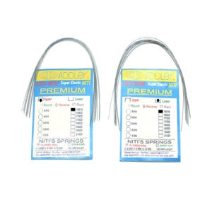 ADDLER Ortho Dental Wire (NITI) Super Elastic Ovoid Preformed Rectangle 16 x 16 Lower & Upper Wire Pack of 20.