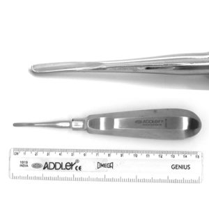 ADDLER DENTAL SURGICAL ELEVATOR 3.0MMM 0230. LIFE TIME ANTI RUSTING WARRANTY 11MM. QTY-1.