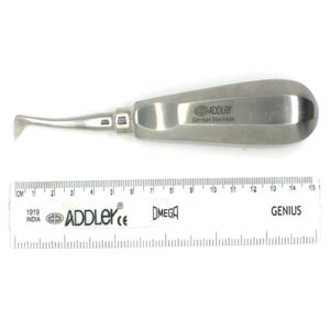 ADDLER DENTAL SURGICAL ELEVATOR 3.0MM SELDING CRAYER RIGHT. LIFE TIME ANTI RUSTING WARRANTY QTY-1.