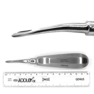 ADDLER DENTAL SURGICAL ELEVATOR 3.0MM 2CB STRAIGHT CURVED. LIFE TIME ANTI RUSTING WARRANTY QTY-1.