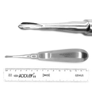 ADDLER DENTAL SURGICAL 0200-2 ELEVATOR STRAIGHT APEXO – POINTED 3.0MM LIFE TIME ANTI RUSTING WARRANTY QTY-1.