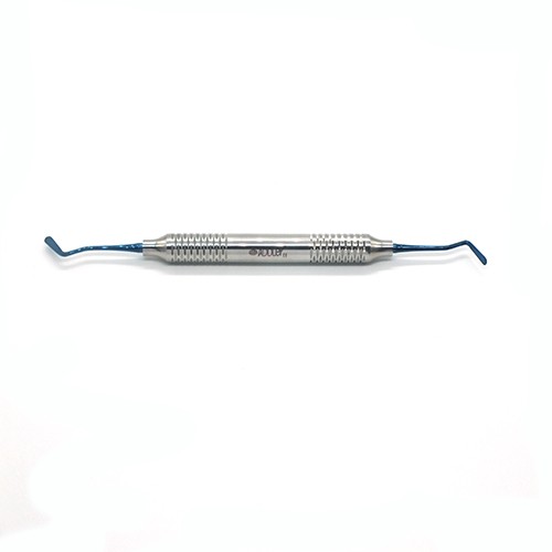 ADDLER Dental Composite Aesthetic Restoration Remover Residual Titanium Blue Ends Hollow Handle 10MM Light Weight, No Rust, No Slip Qty 1.