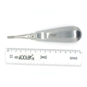 ADDLER DENTAL SURGICAL ELEVATOR 4.0MM CONCAVE ROUND BLADE TIP. LIFE TIME ANTI RUSTING WARRANTY 230-13M/720-6 QTY-1