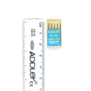 ADDLER Dental FG-701 Carbide Burs Pack of 5