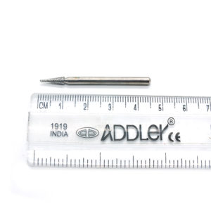 ADDLER DENTAL DIAMOND BUR HP 2.35MM BUR FOR DENTURE CERAMIC MODEL POLISHING GRINDING DIA 2MM. QTY-1.