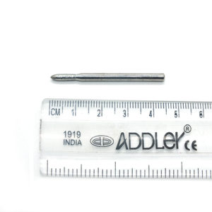 ADDLER DENTAL DIAMOND BUR HP 2.35MM BUR FOR DENTURE CERAMIC MODEL POLISHING GRINDING DIA 2MM. QTY-1.