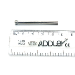 ADDLER DENTAL DIAMOND BUR HP 2.35MM BUR FOR DENTURE CERAMIC MODEL POLISHING GRINDING DIA 2MM. QTY-1.