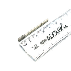 ADDLER DENTAL DIAMOND BUR HP 2.35MM BUR FOR DENTURE CERAMIC MODEL POLISHING GRINDING DIA 2MM. QTY-1.