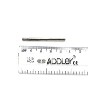 ADDLER DENTAL DIAMOND BUR HP 2.35MM BUR FOR DENTURE CERAMIC MODEL POLISHING GRINDING DIA 2MM. QTY-1.