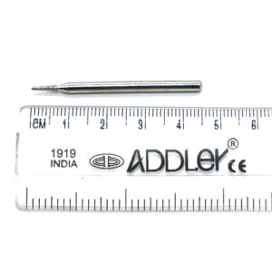 ADDLER DENTAL DIAMOND BUR HP 2.35MM BUR FOR DENTURE CERAMIC MODEL POLISHING GRINDING DIA 2MM. QTY-1.