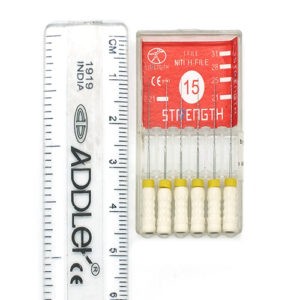 STRENGTH DENTAL NITI H FILE ROOT CANAL (pack of 6) No 15 /25 mm