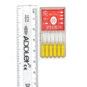 STRENGTH DENTAL NITI H FILE ROOT CANAL (pack of 6) No 20/25 mm