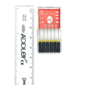 STRENGTH DENTAL NITI H FILE ROOT CANAL (pack of 6) No 40 /25 mm