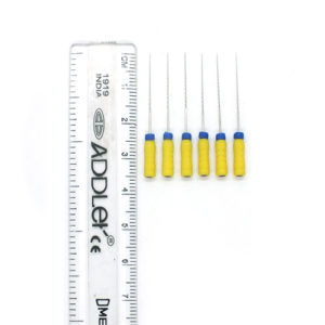 STRENGTH DENTAL STAINLESS STEEL H FILE ROOT CANAL (pack of 6) No 20/21 mm