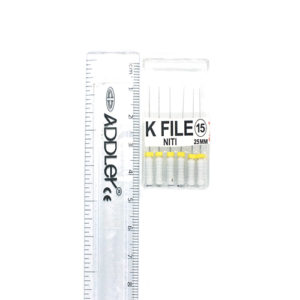 STRENGTH Dental Niti k file 25mm Root Canal Files Size 15 Pack of 6