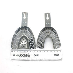 Indian Dental Metal Impression Tray Pack of 2 Pieces(ADDLER) NO : 2