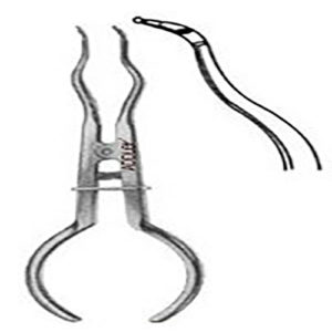 ADDLER ORTHO DENTAL RUBBER DAM CLAMP PLACING PLIER. LIFE TIME ANTI RUSTING WARRANTY