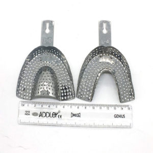 Indian Dental Metal Impression Tray Pack of 2 Pieces(ADDLER) NO : 4