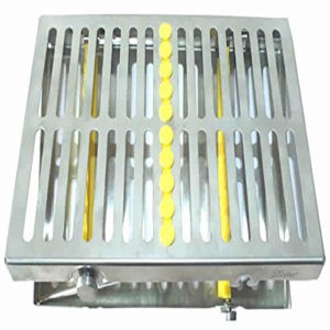 ADDLER Dental Sterilization Cassette, Autoclave Tray, Rack, Box, Size 20 CM. 10-Instruments.