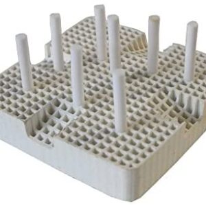 ADDLER Dental LAB Firing HONEYCOMB MESH 2 Tray CERAMIC 20 PINS