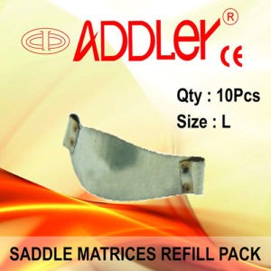 ADDLER Dental Saddle Matrices Refill Pack Size-Large Qty- 10 Piece