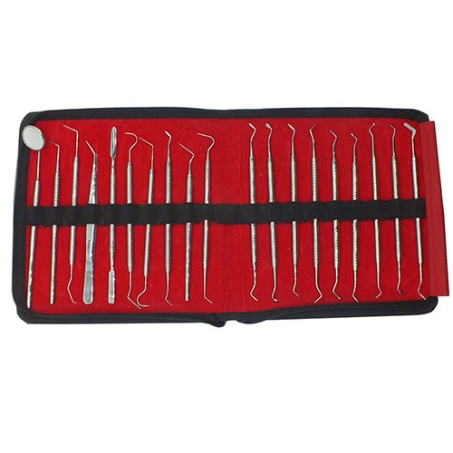 ADDLER Dental Conservative Kit Pack of 20 PREMIUM INSTRUMENTS Life time Anti Rusting warranty.