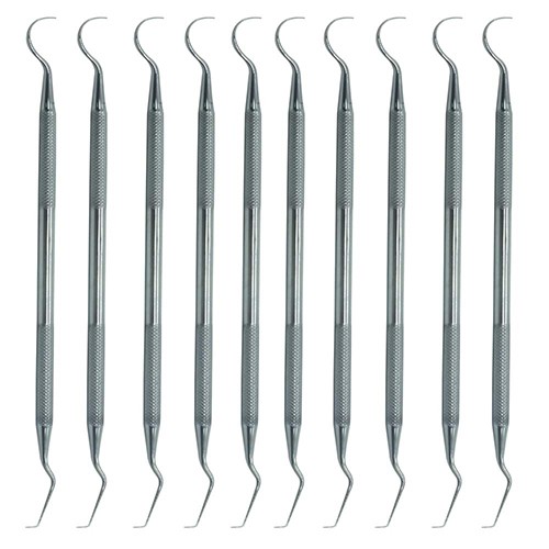 ADDLER DENTAL EXPLORER DOUBLE ENDED PACK OF 10 SERETED 5 MM HANDEL QTY-10