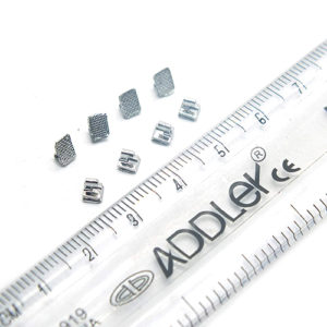 ADDLER ORTHO DENTAL BEGG BRACKET FLAT BONDABLE MESH TYPE BASE QTY 1 PACK OF 100 PER EACH.