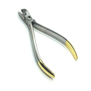 ADDLER DENTAL ORTHO TC WIRE CUTTER WITH TUNGSTON TIPS INSERTED. DOUBLE FORGING FOR EXTRA STRENGTH. LONG LIFE LIFE TIME ANTI RUSTING WARRANTY GOLDEN HANDLE