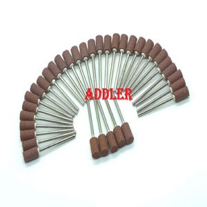 ADDLER Dental Brown Stone DENTURE BURS POLISHING GRINDING HP 2.35 MM QTY 35 Pcs