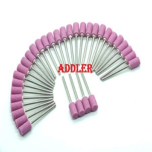 ADDLER Dental  Pink Stone DENTURE BURS POLISHING GRINDING HP 2.35 MM QTY 35 Pcs Pink